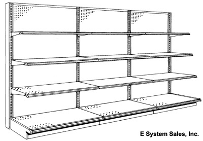 Half Gondola Store Shelving Picture