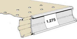 Madix Single Position Price Tag Molding