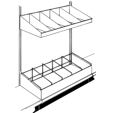 Madix Mop and Broom Shelf